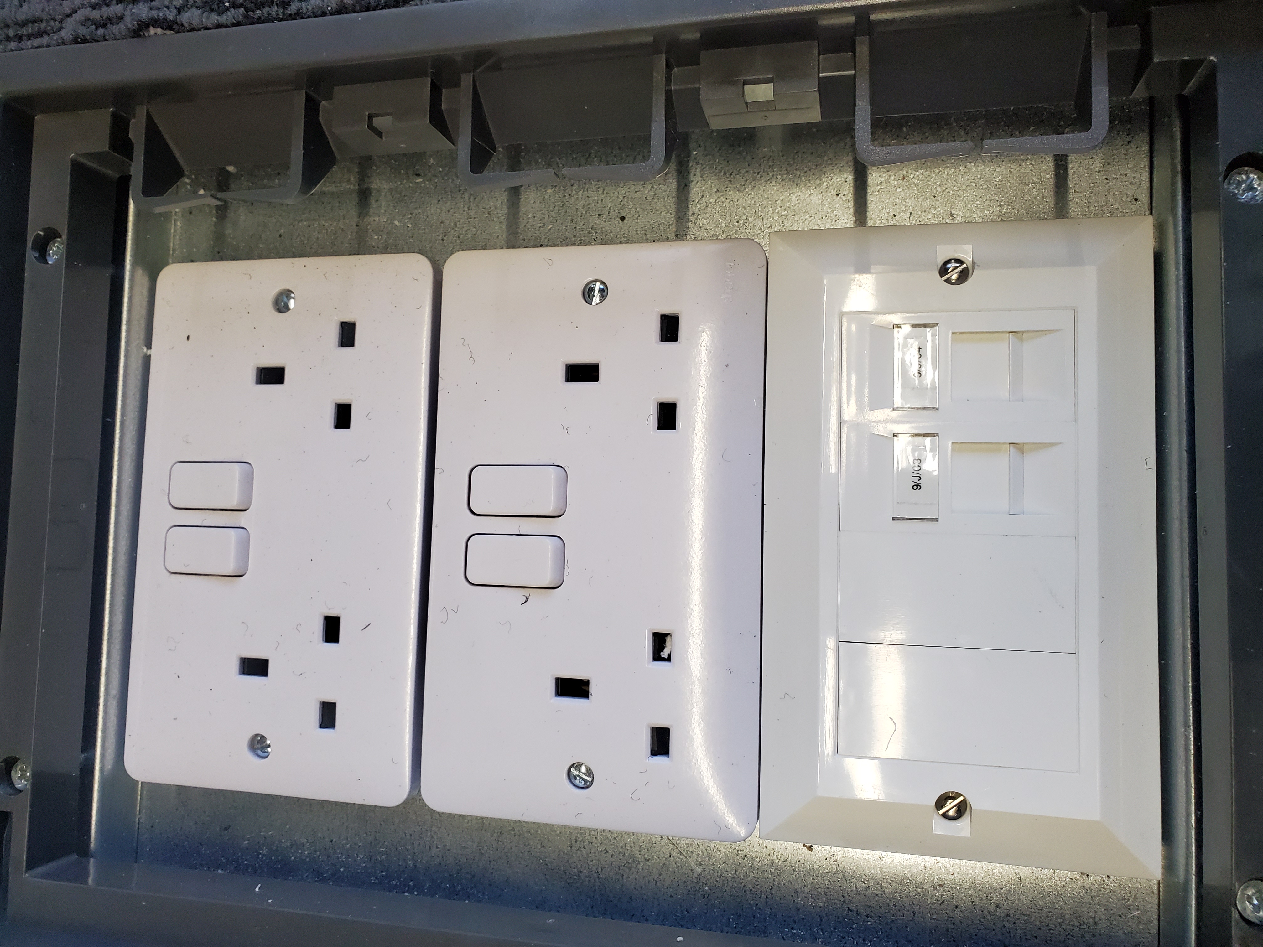 Floor box installation